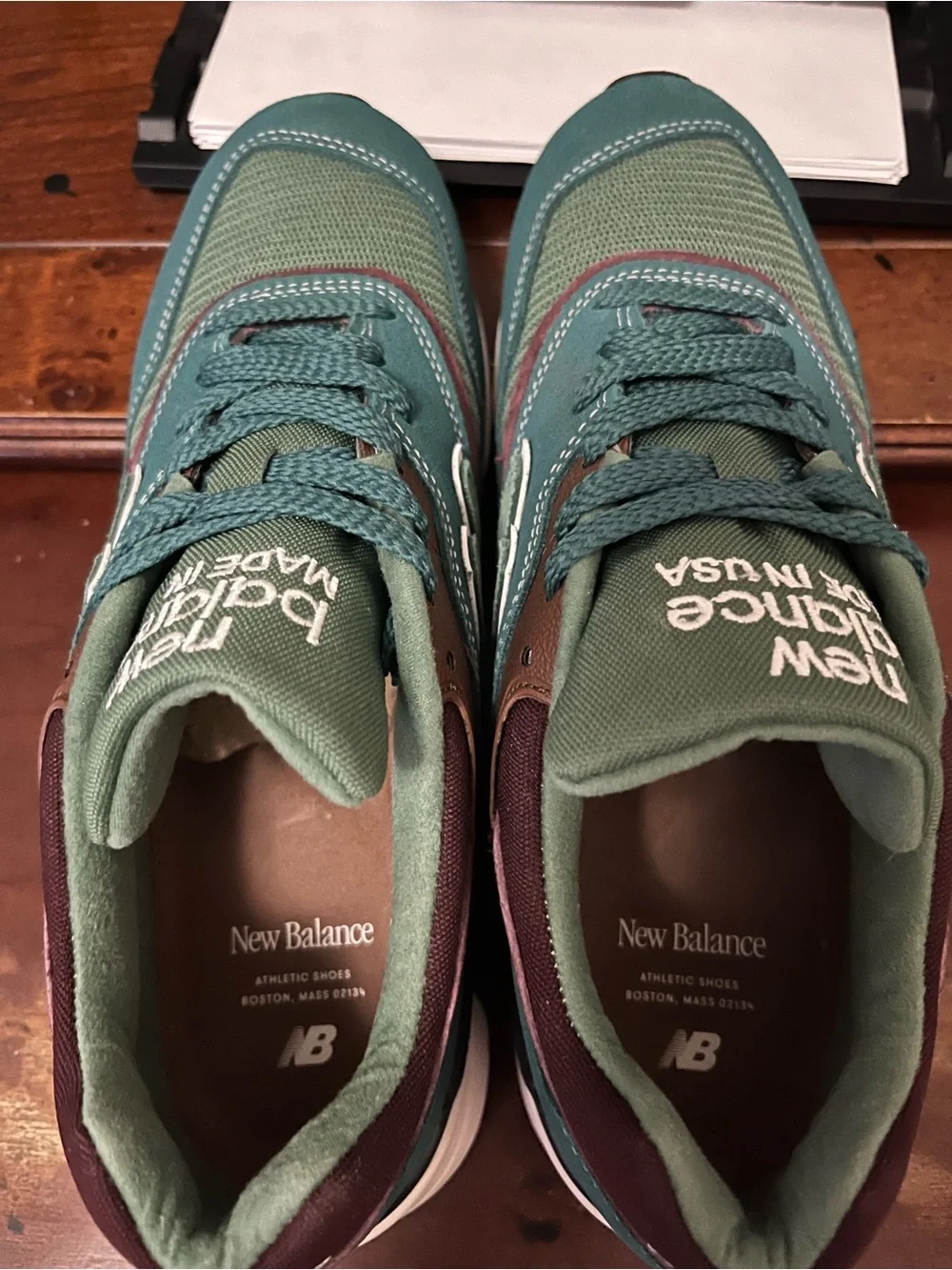 New balance 997 men size 8 U997TB green - Picture 8 of 11